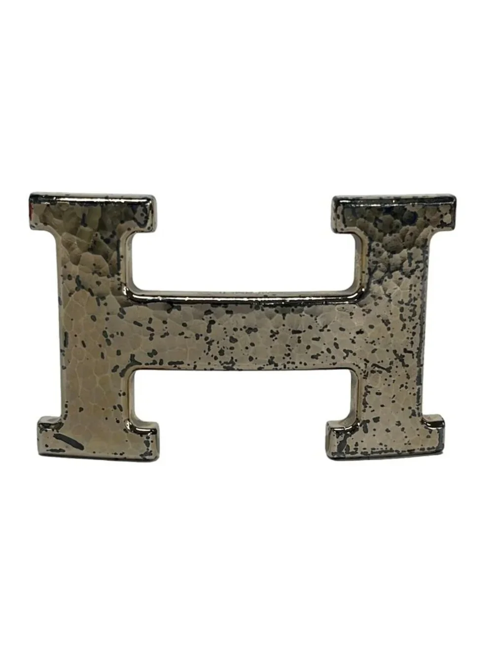Hermes Silver Buckle Belt